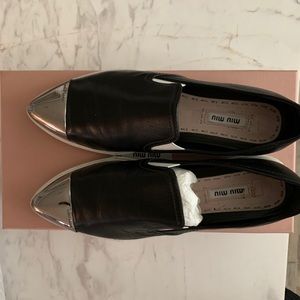 Miu Miu Metal Toe Sneakers